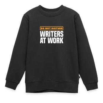 Auteur - Sweat Premium enfant bio - noir - Devant - AI Model Kid Female (0cm)