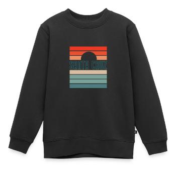 Santa Cruz - Sweat Premium enfant bio - noir - Devant - AI Model Kid Female (0cm)