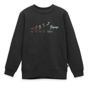 Billard Spiel Billardtisch Vintage Snooker Pool - Kinder Premium Organic Sweatshirt - Schwarz - Vorne - AI Model Kid Female (0cm)
