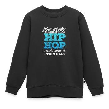 Hip Hop - Kinder Premium Organic Sweatshirt - Schwarz - Vorne - AI Model Kid Female (0cm)