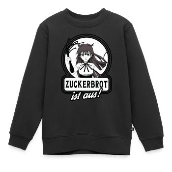Anime-Manga Mädchen mit Pferde-Peitsche, - Kinder Premium Organic Sweatshirt - Schwarz - Vorne - AI Model Kid Female (0cm)