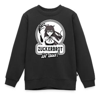 Anime Manga Mädchen mit Pferde-Peitsche, - Kinder Premium Organic Sweatshirt - Schwarz - Vorne - AI Model Kid Female (0cm)