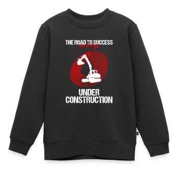 Conception des opérateurs d’équipement lourd et des opérateurs d’excavatrices - Sweat Premium enfant bio - noir - Devant - AI Model Kid Female (0cm)