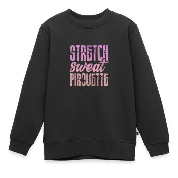 Ballett - Kinder Premium Organic Sweatshirt - Schwarz - Vorne - AI Model Kid Female (0cm)