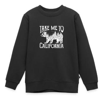 Kalifornien - Kinder Premium Organic Sweatshirt - Schwarz - Vorne - AI Model Kid Female (0cm)