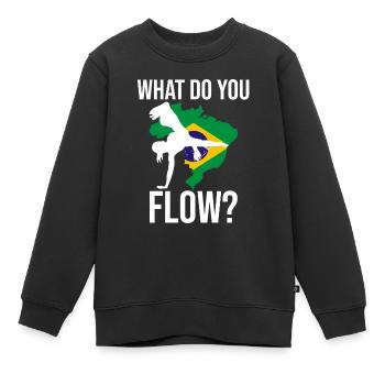 Danse brésilienne pour le kickboxing - Sweat Premium enfant bio - noir - Devant - AI Model Kid Female (0cm)