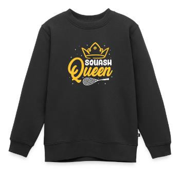 Squash - Kinder Premium Organic Sweatshirt - Schwarz - Vorne - AI Model Kid Female (0cm)
