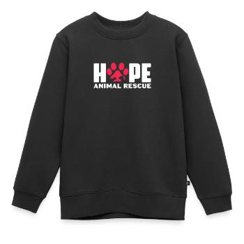 Sauvetage d’animaux - Sweat Premium enfant bio - noir - Devant - AI Model Kid Female (0cm)