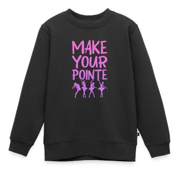Ballett Ballerina Ballet-Tänzerin Tanzen Geschenk - Kinder Premium Organic Sweatshirt - Schwarz - Vorne - AI Model Kid Female (0cm)