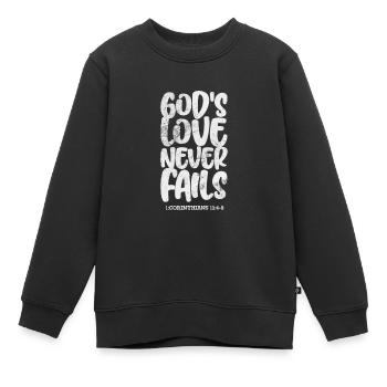 Bibel - Kinder Premium Organic Sweatshirt - Schwarz - Vorne - AI Model Kid Female (0cm)