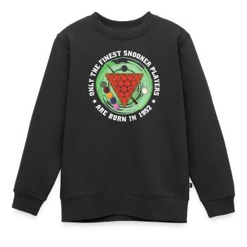 Joueur de snooker Snooker né en 1952 Anniversaire - Sweat Premium enfant bio - noir - Devant - AI Model Kid Female (0cm)