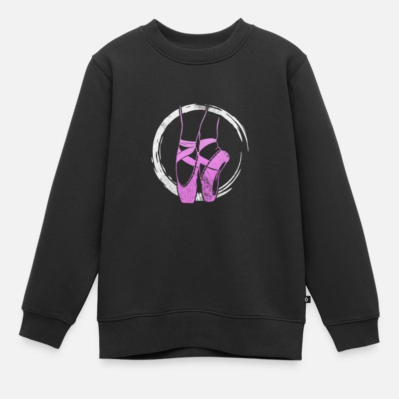 Ballett - Kinder Premium Organic Sweatshirt - Schwarz