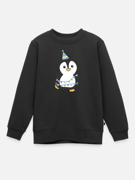 Pingouin pour anniversaire pour les enfants un cadeau - Sweat Premium enfant bio - noir
