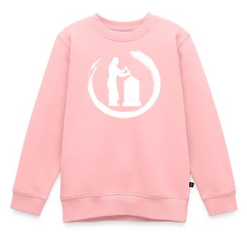 Bildhauer Handwerker Steinbildhauer Grabsteine - Kinder Premium Organic Sweatshirt - Rosa - Vorne - AI Model Kid Female (0cm)
