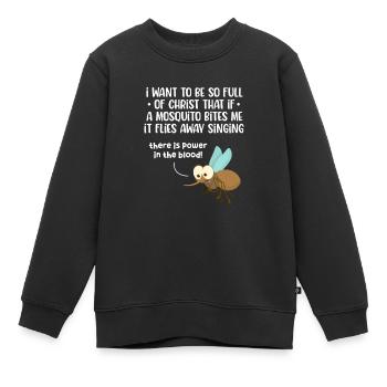 Bible Bible Versets chrétiens Don de Jésus - Sweat Premium enfant bio - noir - Devant - AI Model Kid Female (0cm)