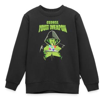 Jeu de rôle Jeu de rôle Jeu de plateau RPG-Gamer - Sweat Premium enfant bio - noir - Devant - AI Model Kid Female (0cm)