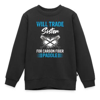 Thème de bateau-dragon pour pagayer en bateau-dragon - Sweat Premium enfant bio - noir - Devant - AI Model Kid Female (0cm)