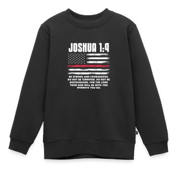 Bible Bible Versets chrétiens Don de Jésus - Sweat Premium enfant bio - noir - Devant - AI Model Kid Female (0cm)