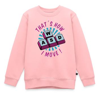 PC Gaming Gamer Zocker Tastatur Online Multiplayer - Kinder Premium Organic Sweatshirt - Rosa - Vorne - AI Model Kid Female (0cm)