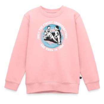Physiotherapie Jahrgang 1954 geboren - Kinder Premium Organic Sweatshirt - Rosa - Vorne - AI Model Kid Female (0cm)