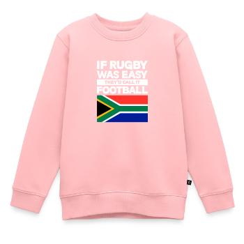 Rugby - Sweat Premium enfant bio - rose - Devant - AI Model Kid Female (0cm)