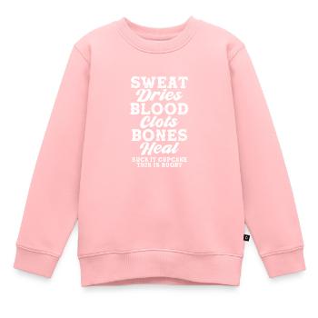 Rugby - Sweat Premium enfant bio - rose - Devant - AI Model Kid Female (0cm)