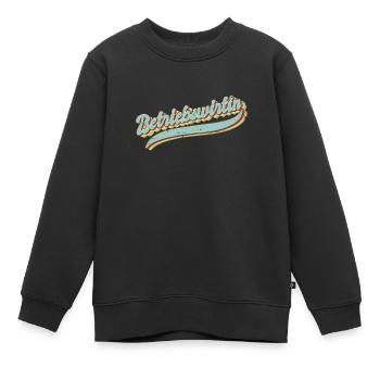BWL Vintage Betriebswirtin - Kinder Premium Organic Sweatshirt - Schwarz - Vorne - AI Model Kid Female (0cm)