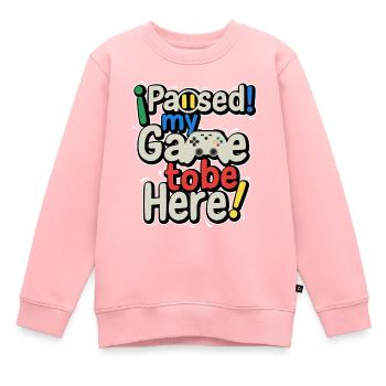 Pro Gaming Multiplayer Spiele Gamer Controller - Kinder Premium Organic Sweatshirt - Rosa - Vorne - AI Model Kid Female (0cm)