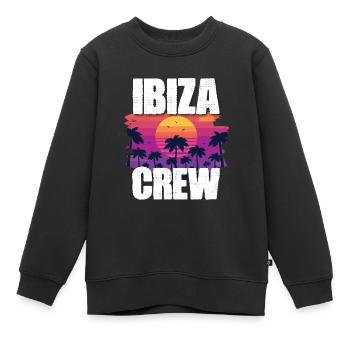 Ibiza Tourisme - Sweat Premium enfant bio - noir - Devant - AI Model Kid Female (0cm)