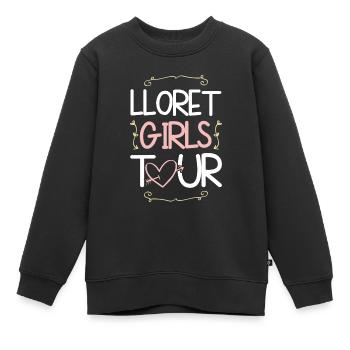 Lloret De Mar Girls Tour - Kinder Premium Organic Sweatshirt - Schwarz - Vorne - AI Model Kid Female (0cm)