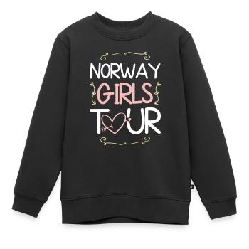 Tournée des filles de Norvège - Sweat Premium enfant bio - noir - Devant - AI Model Kid Female (0cm)