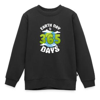 Klimawandel - Kinder Premium Organic Sweatshirt - Schwarz - Vorne - AI Model Kid Female (0cm)