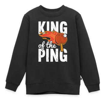 Tischtennis, Tischtennis, Tischtennis, Tischtennis - Kinder Premium Organic Sweatshirt - Schwarz - Vorne - AI Model Kid Female (0cm)