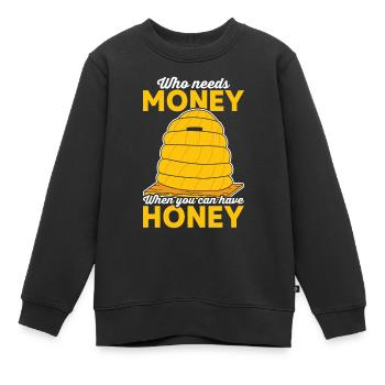 Imker Honigbiene Imker Imker Imker - Kinder Premium Organic Sweatshirt - Schwarz - Vorne - AI Model Kid Female (0cm)
