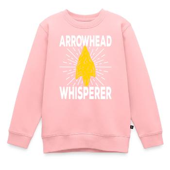 Pfeilspitzenjagd Pfeilspitzen - Kinder Premium Organic Sweatshirt - Rosa - Vorne - AI Model Kid Female (0cm)