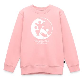 Qi-Gong Arts Martiaux Chigong Méditation Thai-Chi - Sweat Premium enfant bio - rose - Devant - AI Model Kid Female (0cm)