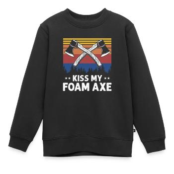Jeu de rôle en direct pour PNJ et jeu de rôle RPG - Sweat Premium enfant bio - noir - Devant - AI Model Kid Female (0cm)