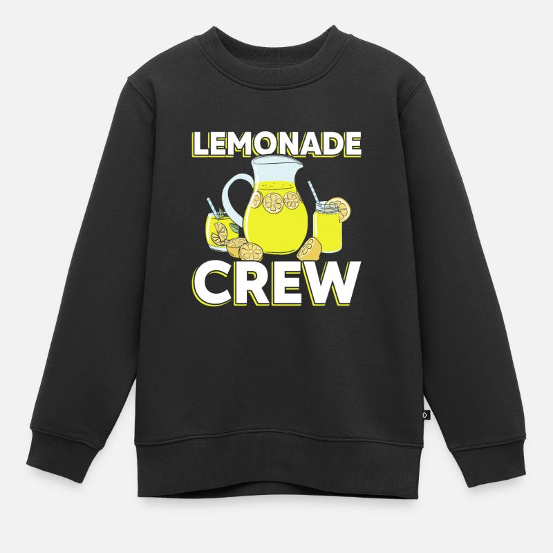 Stand de limonade citron - Sweat Premium enfant bio - noir