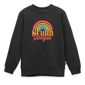 TDAH TDAH Cadeau de déficit de l’attention - Sweat Premium enfant bio - noir - Devant - AI Model Kid Female (0cm)