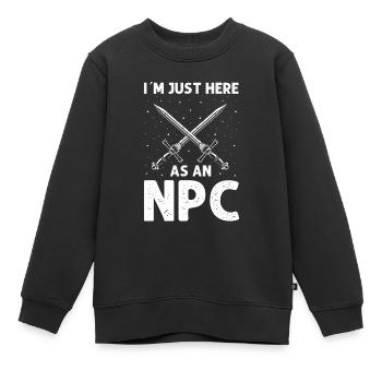 Larping für Fantasy-Rollenspiele und Schwertkämpfe - Kinder Premium Organic Sweatshirt - Schwarz - Vorne - AI Model Kid Female (0cm)