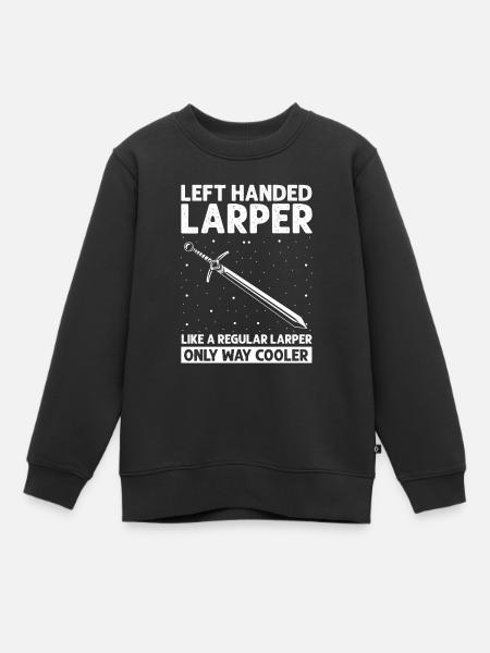Fantasy-Rollenspiel Zitat für Schwertkampf - Kinder Premium Organic Sweatshirt - Schwarz