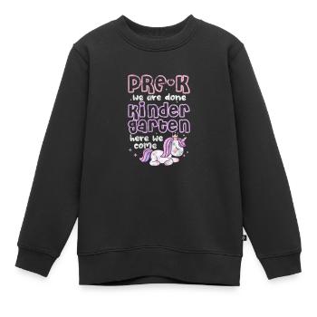Kindergarten - Kinder Premium Organic Sweatshirt - Schwarz - Vorne - AI Model Kid Female (0cm)