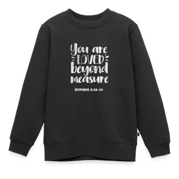 Bibel - Kinder Premium Organic Sweatshirt - Schwarz - Vorne - AI Model Kid Female (0cm)