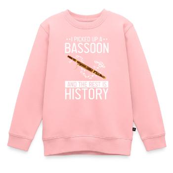 Orchestre et instrument à vent - Sweat Premium enfant bio - rose - Devant - AI Model Kid Female (0cm)