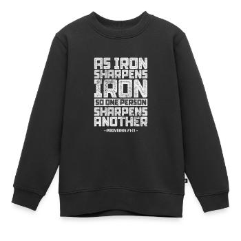 Bibel - Kinder Premium Organic Sweatshirt - Schwarz - Vorne - AI Model Kid Female (0cm)