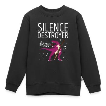 Orchester und Holzblasinstrument - Kinder Premium Organic Sweatshirt - Schwarz - Vorne - AI Model Kid Female (0cm)