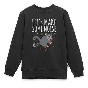 Instrument à vent en bois et instrument à vent basson - Sweat Premium enfant bio - noir - Devant - AI Model Kid Female (0cm)