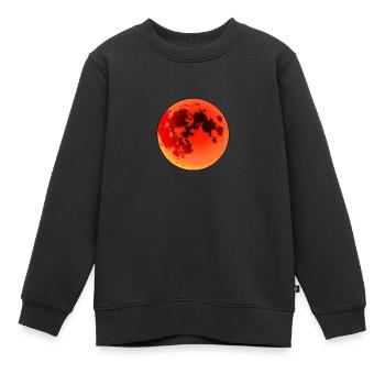 Éclipse lunaire - Sweat Premium enfant bio - noir - Devant - AI Model Kid Female (0cm)