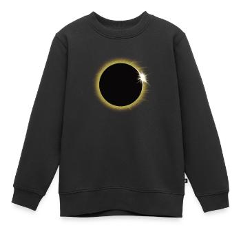 Solar eclipse - Kids Premium Organic Sweatshirt - black - Front - AI Model Kid Female (0cm)