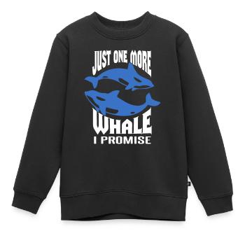 Meeressäuger für Orca-Beobachtung und Buckelwal - Kinder Premium Organic Sweatshirt - Schwarz - Vorne - AI Model Kid Female (0cm)